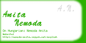 anita nemoda business card